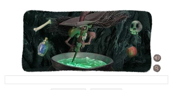 Google Doodle : une sorcière effrayante pour fêter Halloween 2013