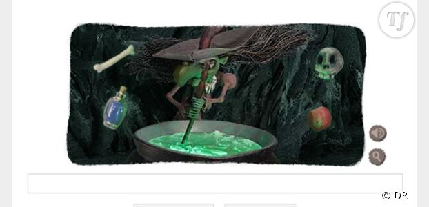 Google Doodle : une sorcière effrayante pour fêter Halloween 2013