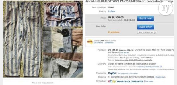 Indignation après la vente d’objets de camps de concentration nazis sur eBay