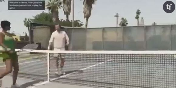 GTA 5 : une partie de tennis très sexy pour Michael