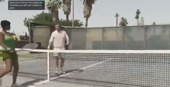 GTA 5 : une partie de tennis très sexy pour Michael