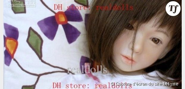 Des poupées gonflables pour pédophiles en vente sur un site chinois