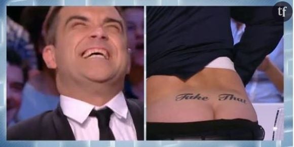 Grand Journal : de Caunes montre ses fesses à Robbie Williams – Canal + Replay