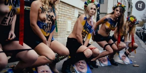 Les Femen urinent sur des photos du président ukrainien