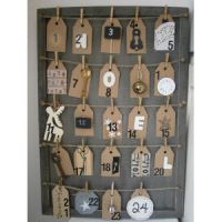 Noël 2013 : fabriquer un calendrier de l’avent esprit brocante - DIY