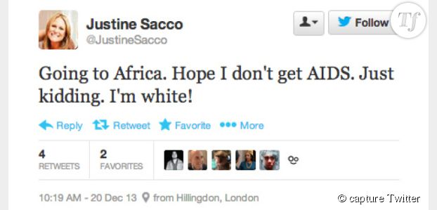 Justine Sacco : l'Américaine qui a ruiné sa carrière en un tweet raciste