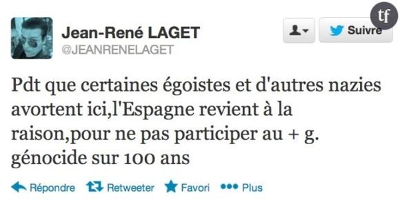 Jean-René Laget (Jeunes de l'UMP) traite de "nazies" les femmes qui avortent et démissionne