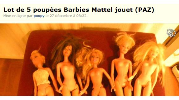 Le Bon Coin : des poupées Barbies à poil pour Noël