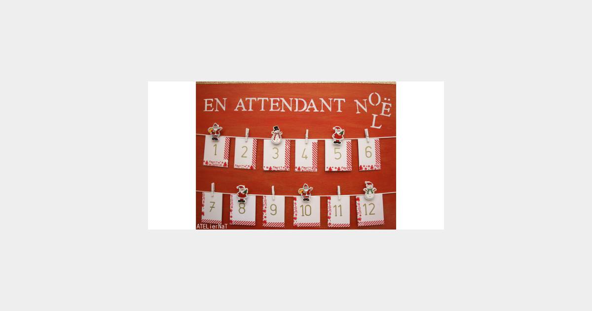 Noël 2013 : fabriquer un calendrier de l'avent en papier de soie - DIY -  Terrafemina