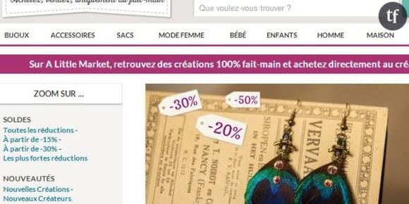 A Little Market : le site Internet du 'fait maison' vu dans Capital