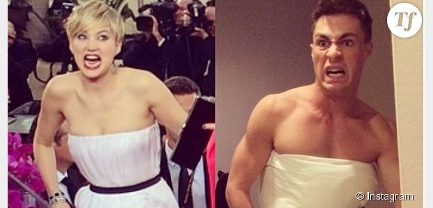 Golden Globes 2014 : Internet se moque de la robe de Jennifer Lawrence