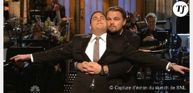 Leonardo DiCaprio et Jonah Hill parodient une scène de "Titanic" dans "Saturday Night Live"