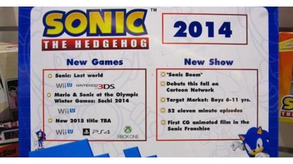 Sonic : un nouveau jeu de sortie sur PS4, Xbox One et Wii U en 2015