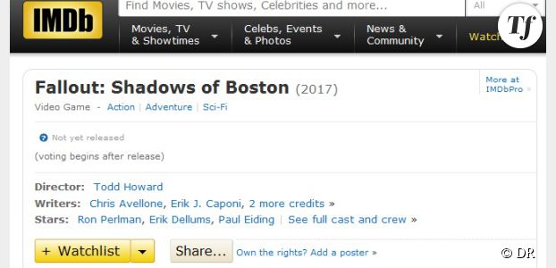 Fallout 4 nommé "Shadows of Boston" ? 