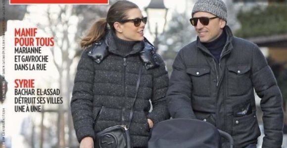 Charlotte Casiraghi et Gad Elmaleh : les premières photos de bébé Raphaël à Gstaad