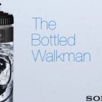 Le Walkman de Sony vendu dans une bouteille d'eau