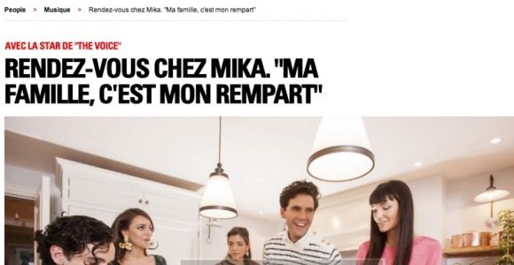 The Voice 2014 : Mika ne peut pas se passer de sa famille