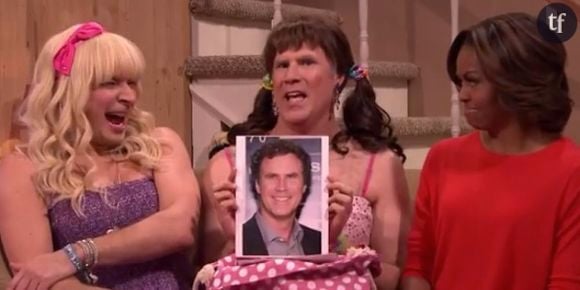 Michelle Obama fait l'idiote avec Jimmy Fallon et Will Ferrell - vidéo