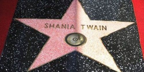 Shania Twain sur le « Walk of Fame » d'Hollywood