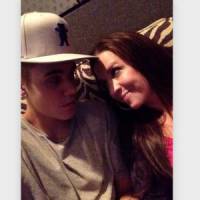 Justin Bieber en studio avec sa maman 