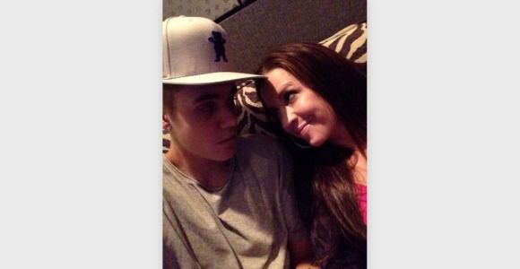 Justin Bieber en studio avec sa maman 