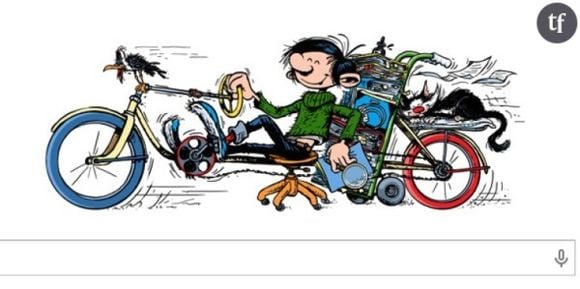 Doodle : Google fête avec humour les 57 ans de Gaston Lagaffe