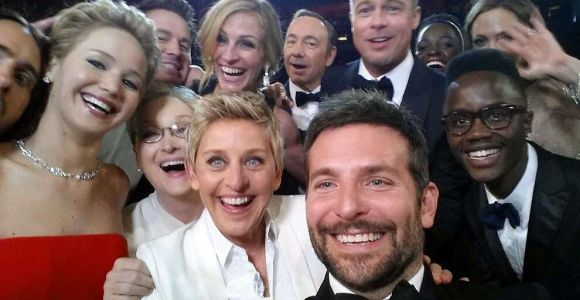 Le selfie d'Ellen DeGeneres aux Oscars pour les nuls