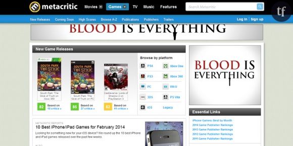 Metacritics : une mauvaise influence sur les jeux vidéo ?