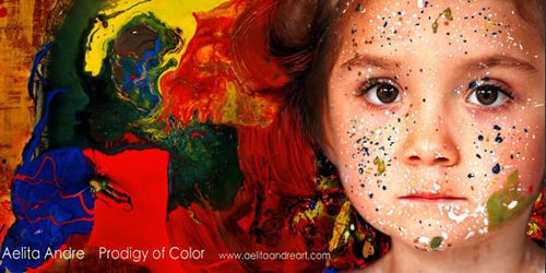 Aelita Andre : à 4 ans, elle expose ses peintures à New York