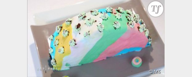 Gâteau bonbons anniversaire - Les recettes de sandrine au