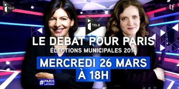 Municipales 2014 : débat Anne Hidalgo vs NKM en direct streaming / replay