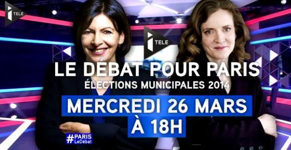 Municipales 2014 : débat Anne Hidalgo vs NKM en direct streaming / replay