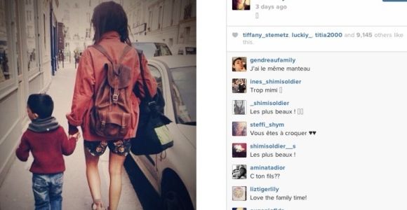 Shy'm présente son petit frère sur Instagram