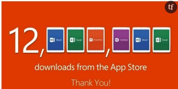 Microsoft Office : énorme carton sur iPad