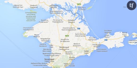 Quand Google Maps rattache la Crimée à la Russie