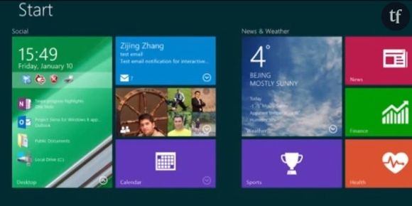 Windows 8 : Des tuiles interactives avec la mise à jour Update 1 ?