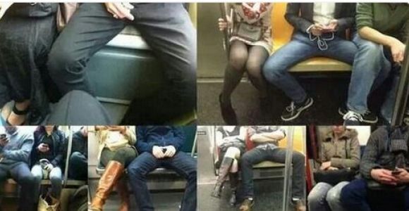 Messieurs, veuillez serrer les jambes dans le métro