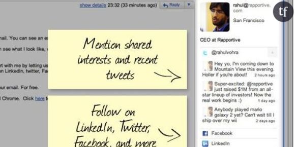 Gmail : une extension sociale à ne surtout pas manquer