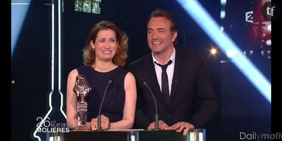 Jean Dujardin : revoir son apparition surprise aux Molières 2014 - Vidéo