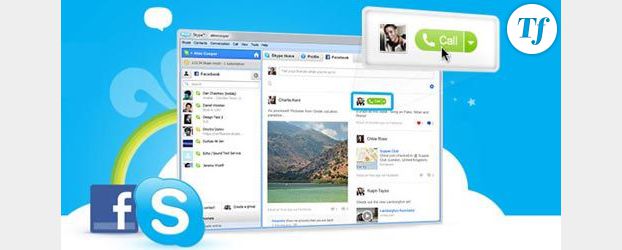 Facebook se lance dans la messagerie instantanée vidéo avec Skype