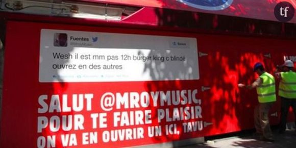 Burger King : coup de pub sur Twitter pour l’ouverture d’un restaurant à Paris