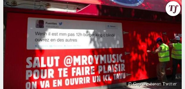 Burger King : coup de pub sur Twitter pour l’ouverture d’un restaurant à Paris