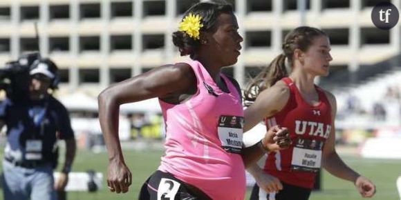 L’athlète Alysia Montaño, 8 mois de grossesse, court un 800m - vidéo