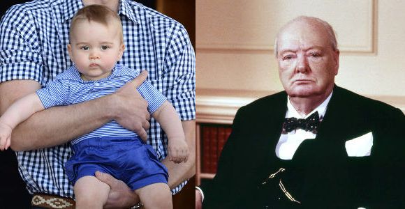 Harry trouve que le prince George ressemble à Churchill