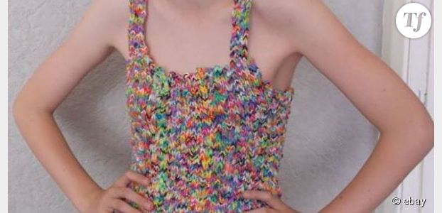 Rainbow Loom : une robe qui vaut de l’or en vente sur Ebay