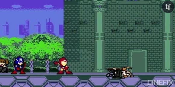 Avengers transformé en jeu vidéo 8-bits dans une vidéo