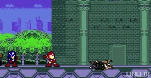 Avengers transformé en jeu vidéo 8-bits dans une vidéo