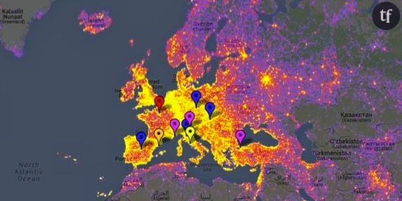 Sightsmap : l'incroyable carte des endroits les plus photographiés au monde