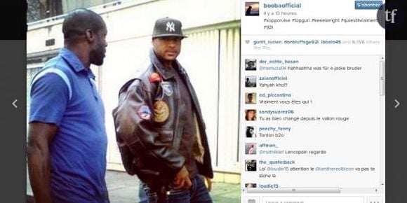 Booba en mode pilote de chasse sur Instagram