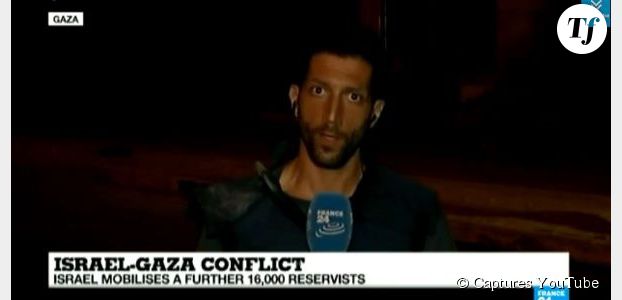 Gaza : une roquette s'abat derrière un journaliste de France 24